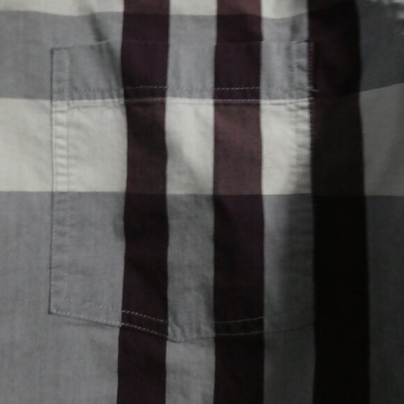 7 DIAMONDS PREMIUM | medium | Plaid Button-Up Closure Casual Shirt W/ Pocket - Picture 9 of 15